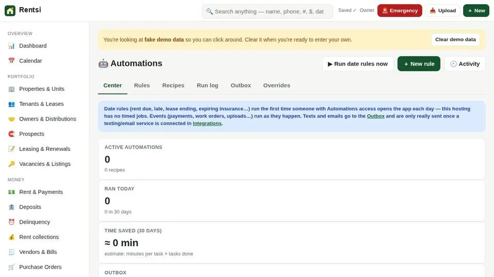 Automations that do the follow-up screen (sample data)